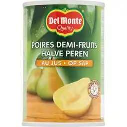 Jumbo Del Monte Halve Peren op Sap 415 g aanbieding