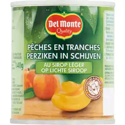 Jumbo Del Monte Perziken in Schijven op Lichte Siroop 227 g aanbieding