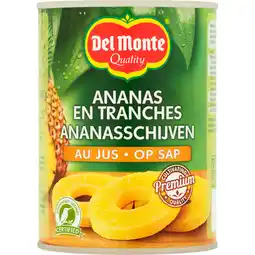 Jumbo Del Monte Ananasschijven op Sap 565 g aanbieding