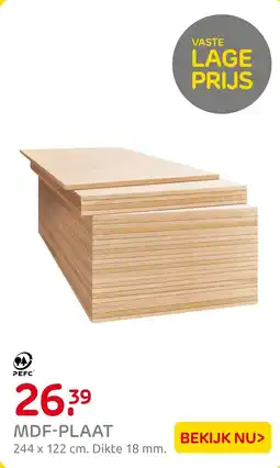 Praxis MDF-Plaat aanbieding