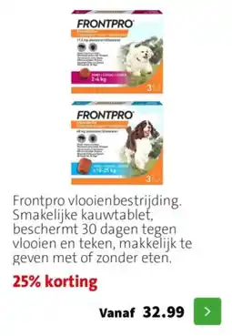 Intratuin Frontpro Vlooienbestrijding aanbieding