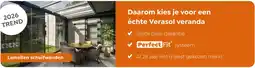 Verasol Daarom kies je voor een échte Verasol veranda aanbieding