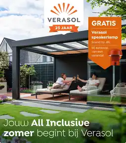 Verasol Gratis Verasol Speakerlamp bij aankoop van een veranda aanbieding