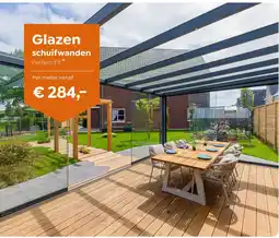 Verasol Glazen schuifwanden Perfect Fit aanbieding