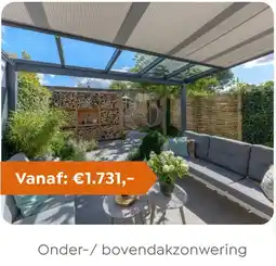 Verasol Onder/bovendakzonwering aanbieding