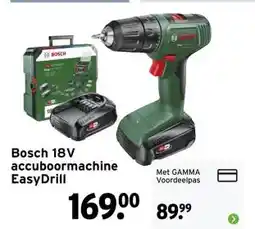 GAMMA Bosch 18V accuboormachine EasyDrill aanbieding