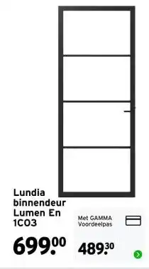 GAMMA Lundia binnendeur Lumen En 1C03 aanbieding