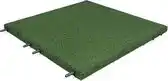 Bol.com Rubberen tegel | Terrastegels rubber | Groen | Per 1 m² | 4 stuks | 50x50cm | Pen/Gat | Dikte 3cm aanbieding