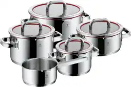 Bol.com WMF Function4 - Pannenset - 5-delig - Geschikt voor Inductie - RVS - Met Deksel aanbieding