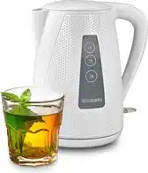 Bol.com Brabantia BBEK1013KWH Waterkoker - Elektrisch - 1,7 liter - 2150 Watt - Wit aanbieding