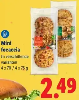 Lidl Mini focaccia aanbieding