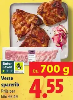 Lidl Verse sparerib aanbieding