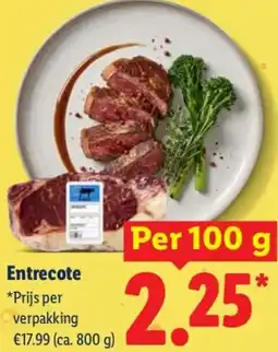 Lidl Entrecote aanbieding