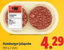 Lidl Hamburger jalapeño aanbieding
