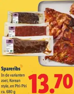 Lidl Spareribs aanbieding