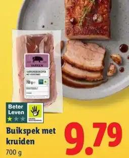 Lidl Buikspek met kruiden aanbieding