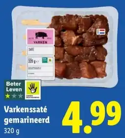 Lidl Varkenssaté gemarineerd aanbieding