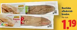 Lidl Rustieke afbakstokbroden aanbieding