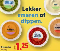 Lidl Diverse dips aanbieding