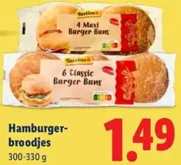 Lidl Hamburgerbroodjes aanbieding