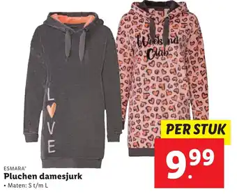 Lidl Pluchen damesjurk aanbieding