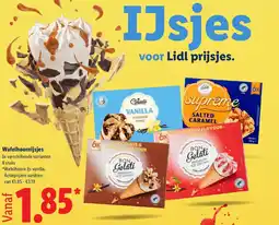 Lidl Wafelhoornijsjes aanbieding