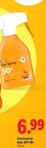 Lidl Zonnespray kids SPF 50+ aanbieding