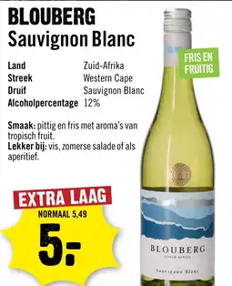 Dirck 3 Blouberg Sauvignon Blanc aanbieding