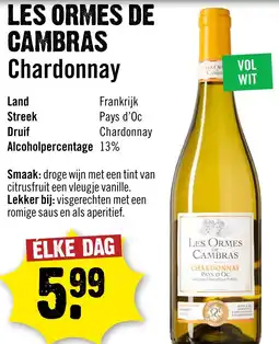 Dirck 3 Les Ormes De Cambras Chardonnay aanbieding