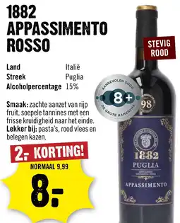 Dirck 3 1882 Appassimento Rosso aanbieding