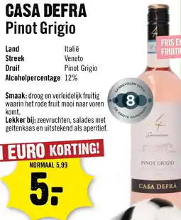 Dirck 3 Casa Defra Pinot Grigio aanbieding