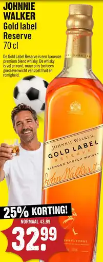 Dirck 3 Johnnie Walker Gold Label Reserve aanbieding