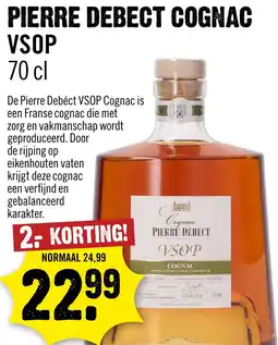 Dirck 3 Pierre Debect Cognac VSOP aanbieding
