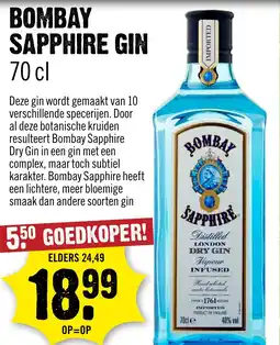 Dirck 3 Bombay Sapphire Gin aanbieding