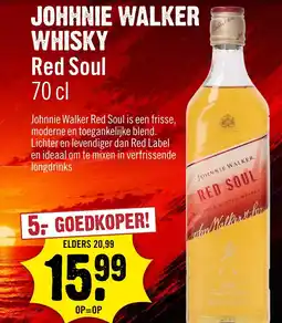 Dirck 3 Johnnie Walker Whisky Red Soul aanbieding