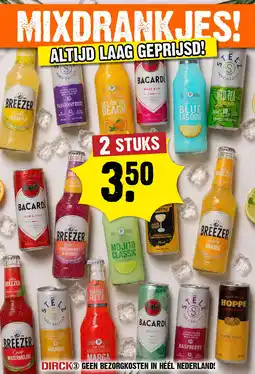 Dirck 3 Mixdrankjes! aanbieding