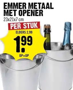 Dirck 3 Emmer metaal met opener aanbieding