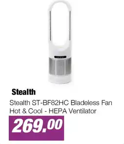 EP Stealth ST-BF82HC Bladeless Fan Hot & Cool - HEPA Ventilator aanbieding