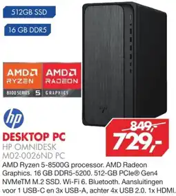 Vobis DESKTOP PC HP OMNIDESK M02-0026ND PC aanbieding