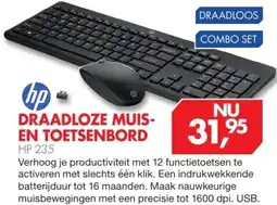 Vobis DRAADLOZE MUIS EN TOETSENBORD HP 235 aanbieding