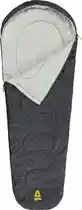 Bol.com Abbey Camp Slaapzak 3 seizoenen - Mummie Model - Grijs - 220x80/50 cm - Tochtrand en Waterafstotend aanbieding