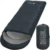 Bol.com Springos Slaapzak | Slaapzakken | Dekenmodel | Inclusief Draagtas | 210 x 73 cm | Grijs aanbieding