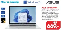 Vobis ASUS 14" LAPTOP VIVOBOOK 14 X1407QA-LY089W aanbieding