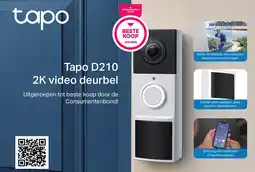 Vobis Tapo D210 2K video deurbel aanbieding