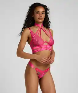 Hunkemoller Hunkemöller Hoog Uitgesneden String Emmeline Roze aanbieding
