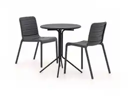 Kees Smit Forza Narni/Aziano ø60cm dining tuinset 3-delig stapelbaar aanbieding