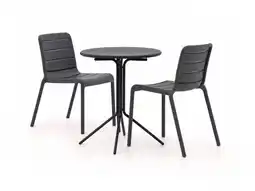Kees Smit Forza Narni/Aziano ø60cm dining tuinset 3-delig stapelbaar aanbieding