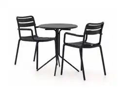 Kees Smit Forza Vico/Aziano ø60cm dining tuinset 3-delig stapelbaar aanbieding