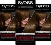 Bol.com Syoss - Haarverf - 4_8 - Chocoladebruin - 115ml x 3 aanbieding