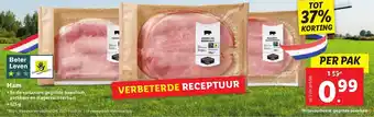 Lidl Ham 125g aanbieding